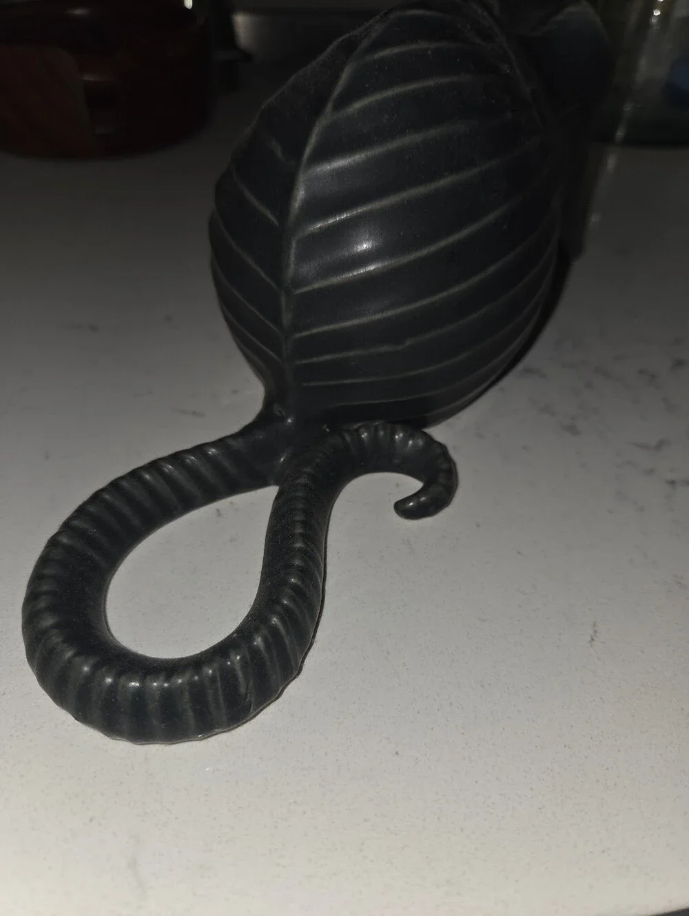 Jonathan Adler Menagerie Collection- Matte Black Ceramic Mouse Figurine